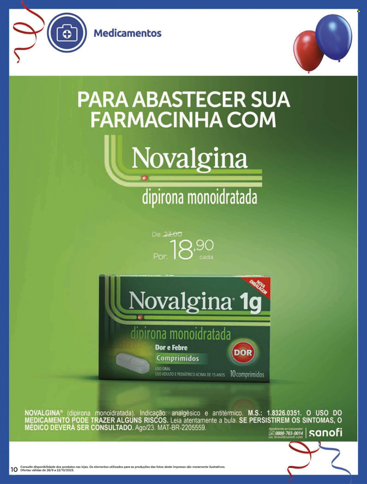 Folheto Carrefour Drogaria - 28/09/2023 - 22/10/2023. Página 10