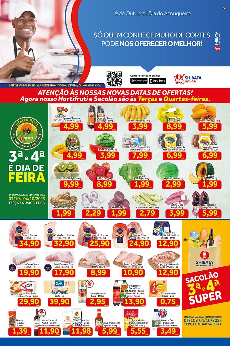 Folheto Shibata Supermercados - 03/10/2023 - 09/10/2023. Página 1