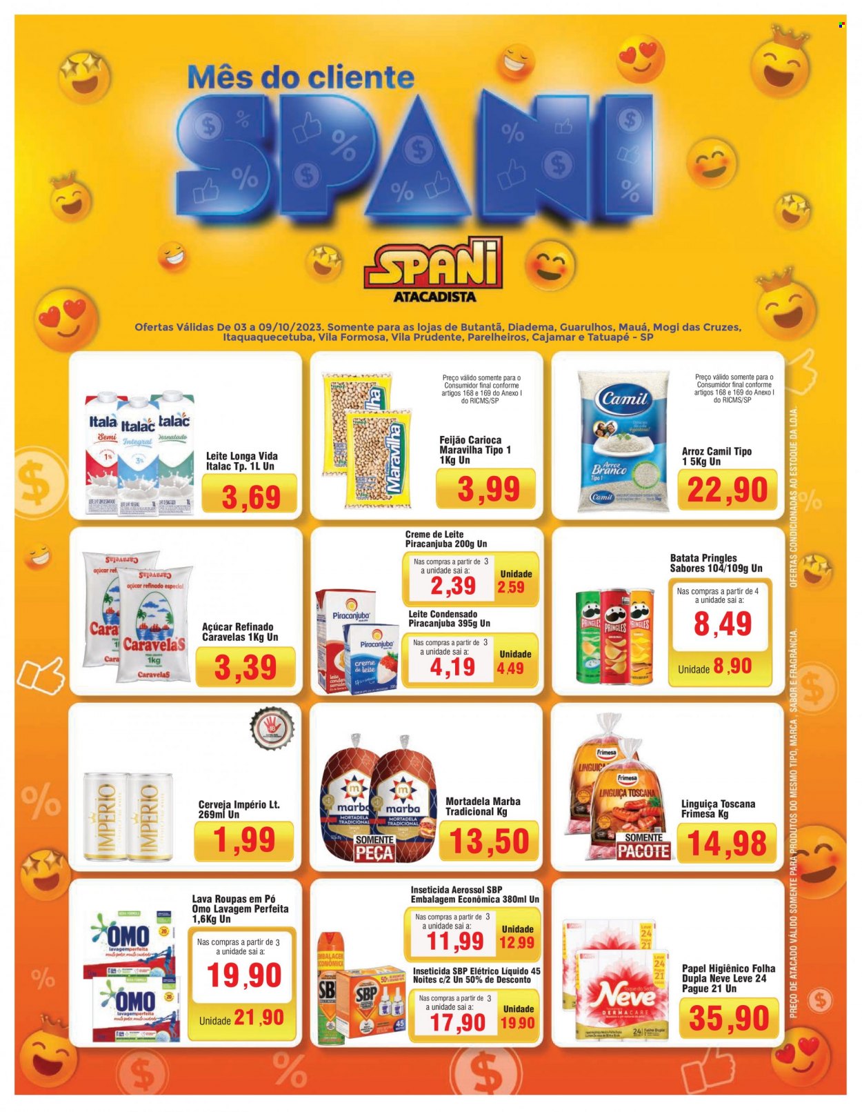 Folheto Spani Atacadista - 03/10/2023 - 09/10/2023. Página 1