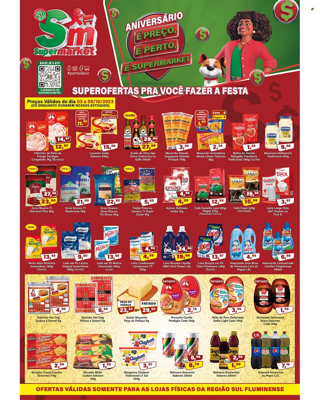 Folheto Rede Supermarket - 03/10/2023 - 05/10/2023. Página 1