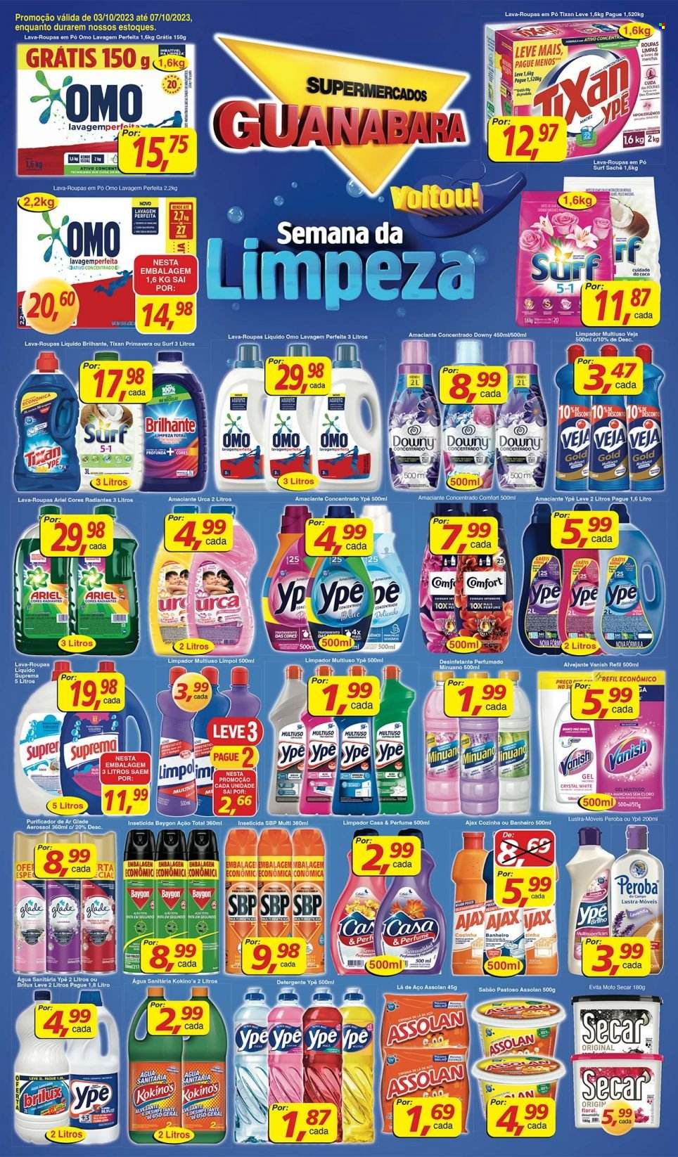 Folheto Supermercados Guanabara - 03/10/2023 - 07/10/2023. Página 1