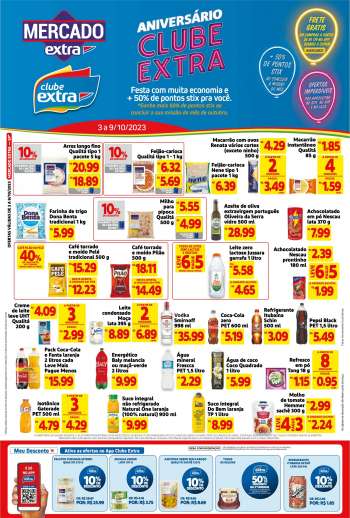 Folheto Mercado Extra - 03/10/2023 - 09/10/2023.