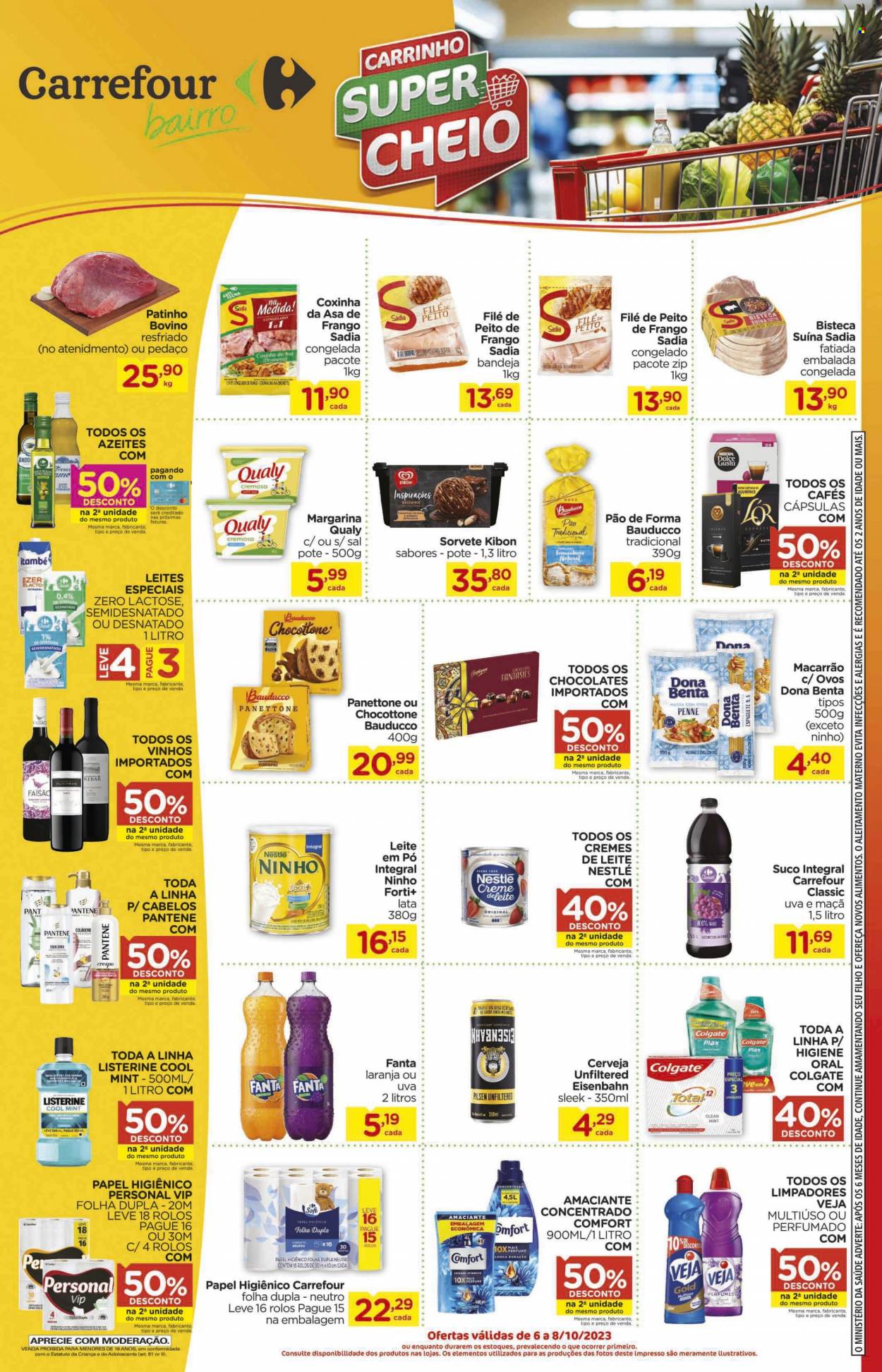 Folheto Carrefour Bairro - 06/10/2023 - 08/10/2023. Página 1