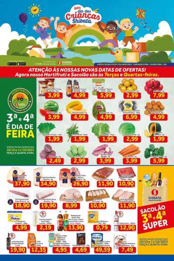 Folheto Shibata Supermercados - 10/10/2023 - 16/10/2023.