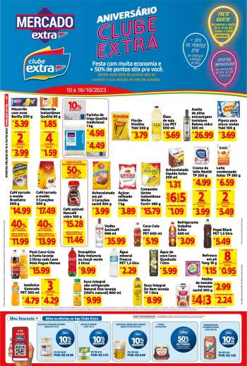 Folheto Mercado Extra - 10/10/2023 - 16/10/2023.