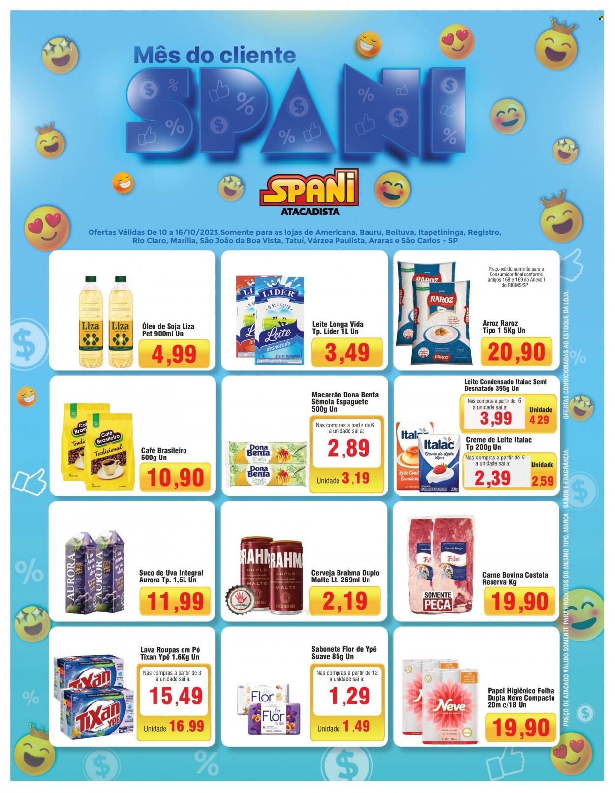 Folheto Spani Atacadista - 10/10/2023 - 16/10/2023. Página 1