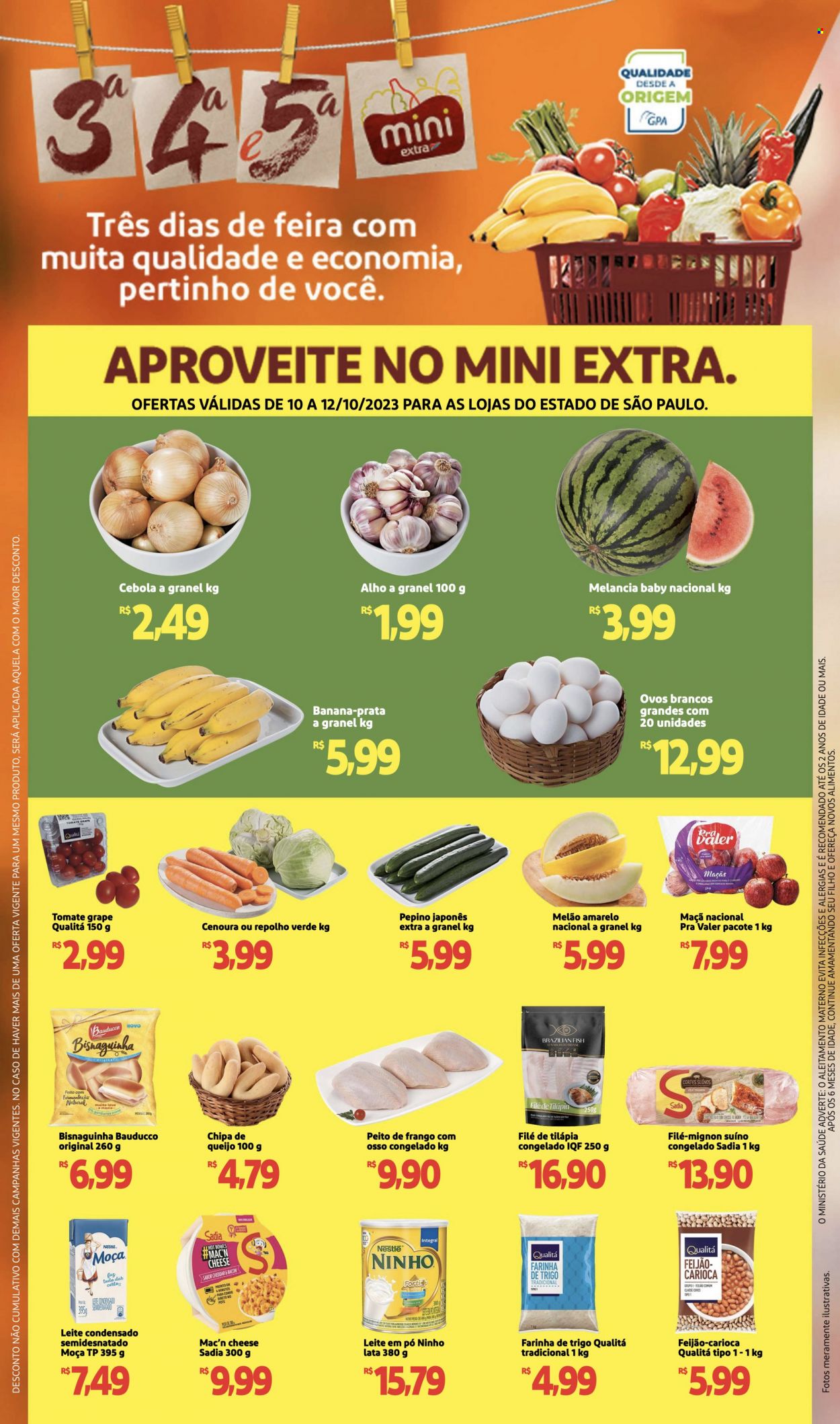 Folheto Mini Extra - 10/10/2023 - 12/10/2023. Página 1