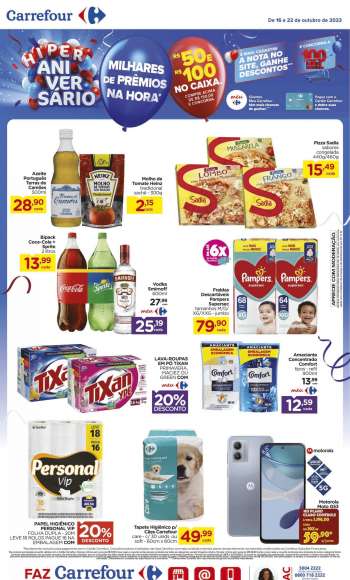 Folheto Carrefour Hiper - 16/10/2023 - 22/10/2023.