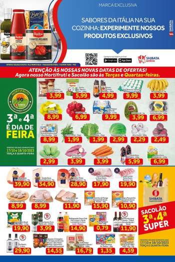 Folheto Shibata Supermercados - 17/10/2023 - 23/10/2023.