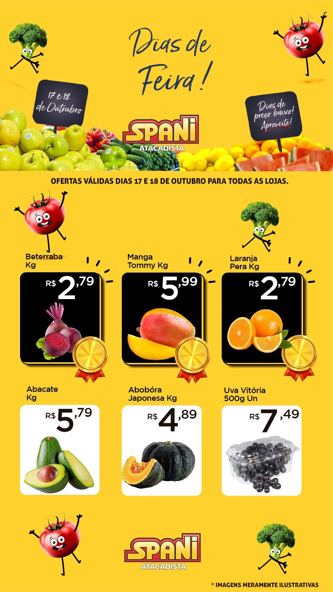 Folheto Spani Atacadista - 17/10/2023 - 18/10/2023. Página 1