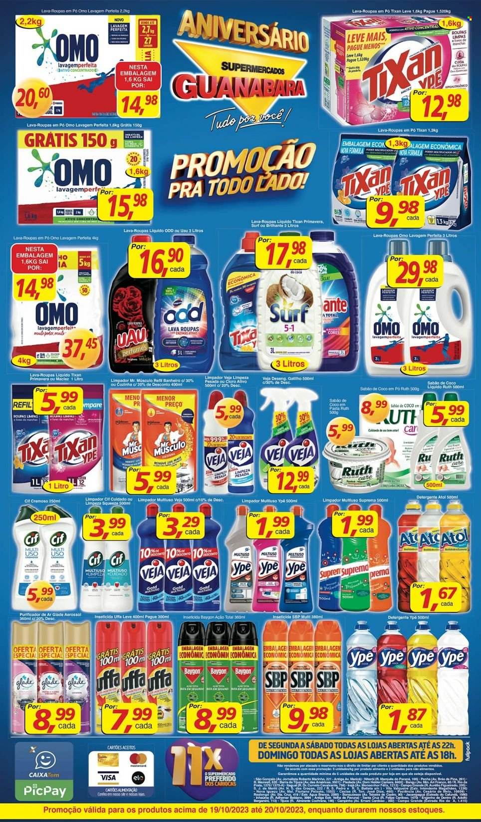 Folheto Supermercados Guanabara - 19/10/2023 - 20/10/2023. Página 12