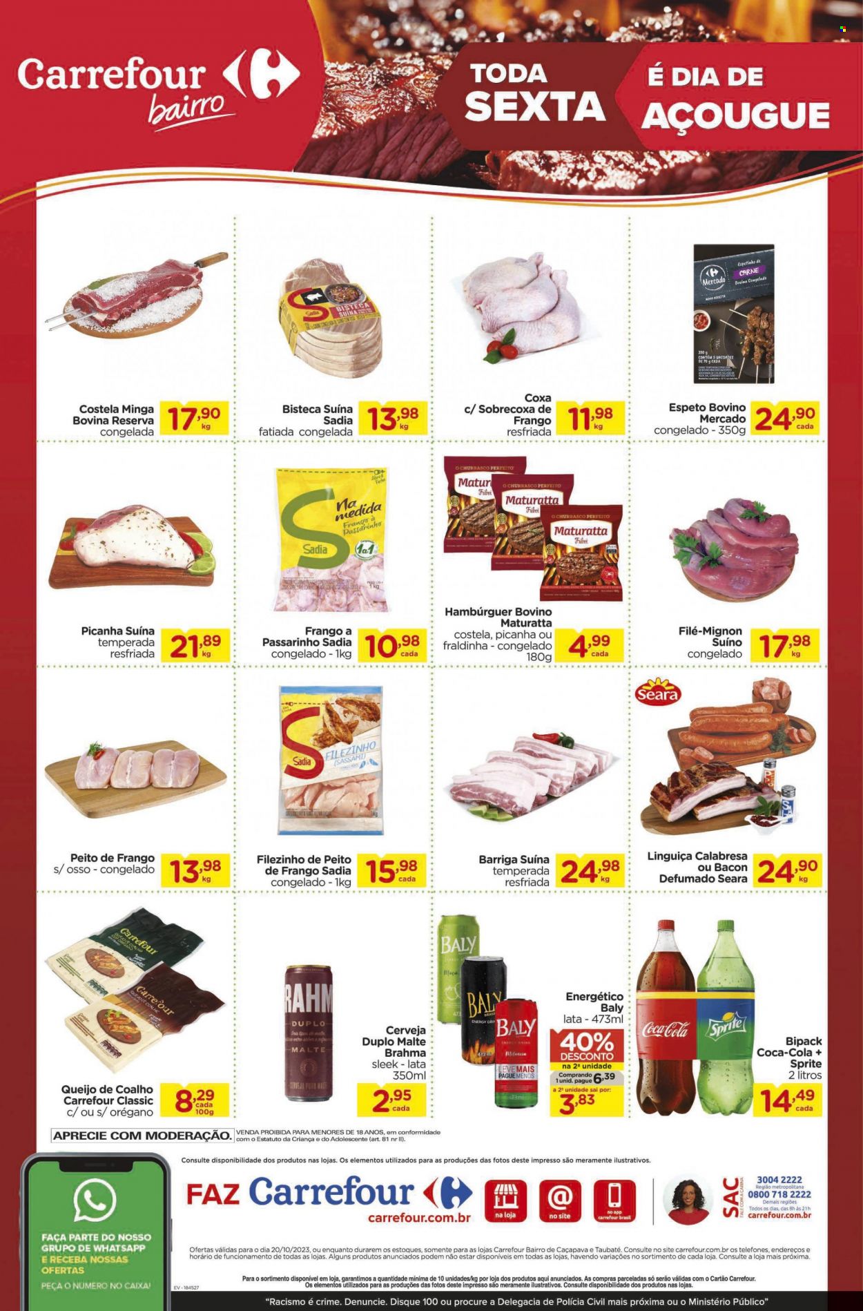 Folheto Carrefour Bairro - 20/10/2023 - 20/10/2023. Página 1