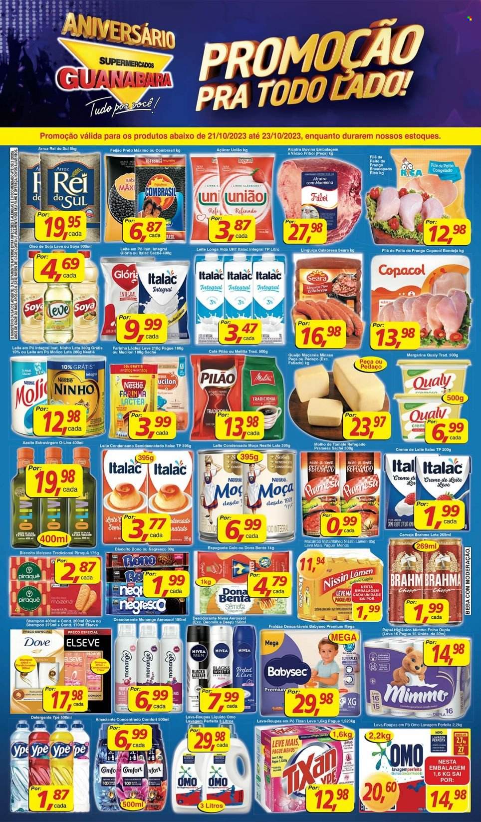 Folheto Supermercados Guanabara - 21/10/2023 - 23/10/2023. Página 1