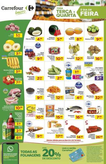 Folheto Carrefour Bairro - 24/10/2023 - 25/10/2023.