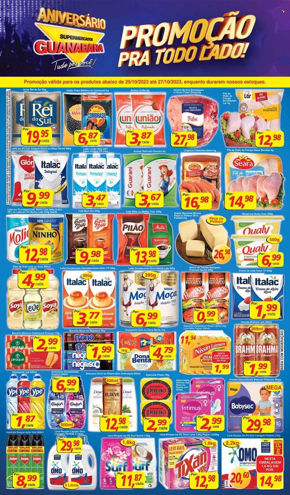 Folheto Supermercados Guanabara - 25/10/2023 - 27/10/2023. Página 1