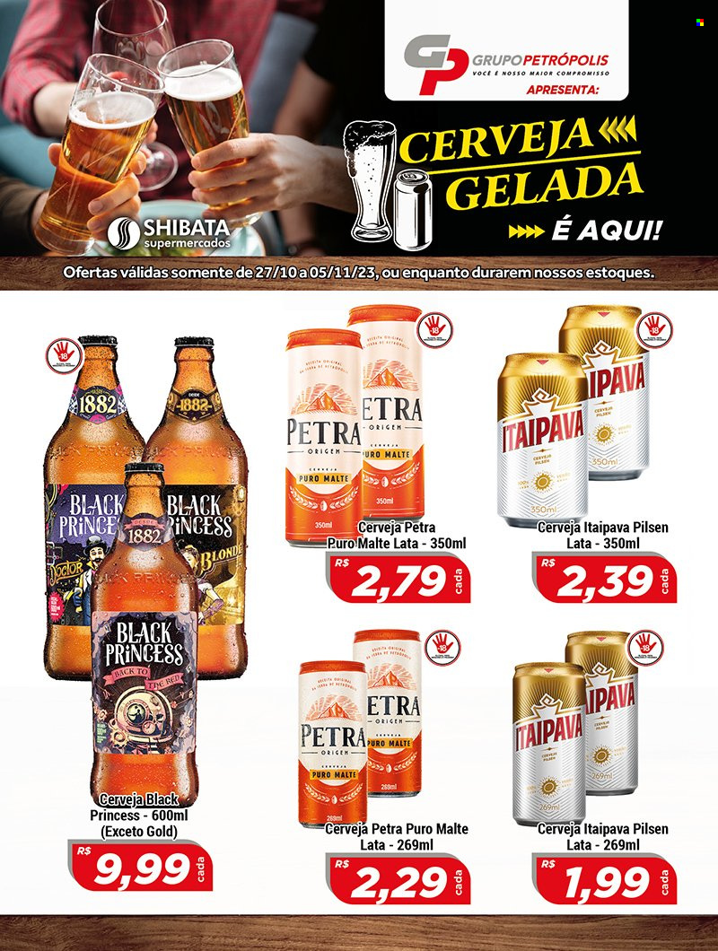 Folheto Shibata Supermercados - 27/10/2023 - 05/11/2023. Página 1