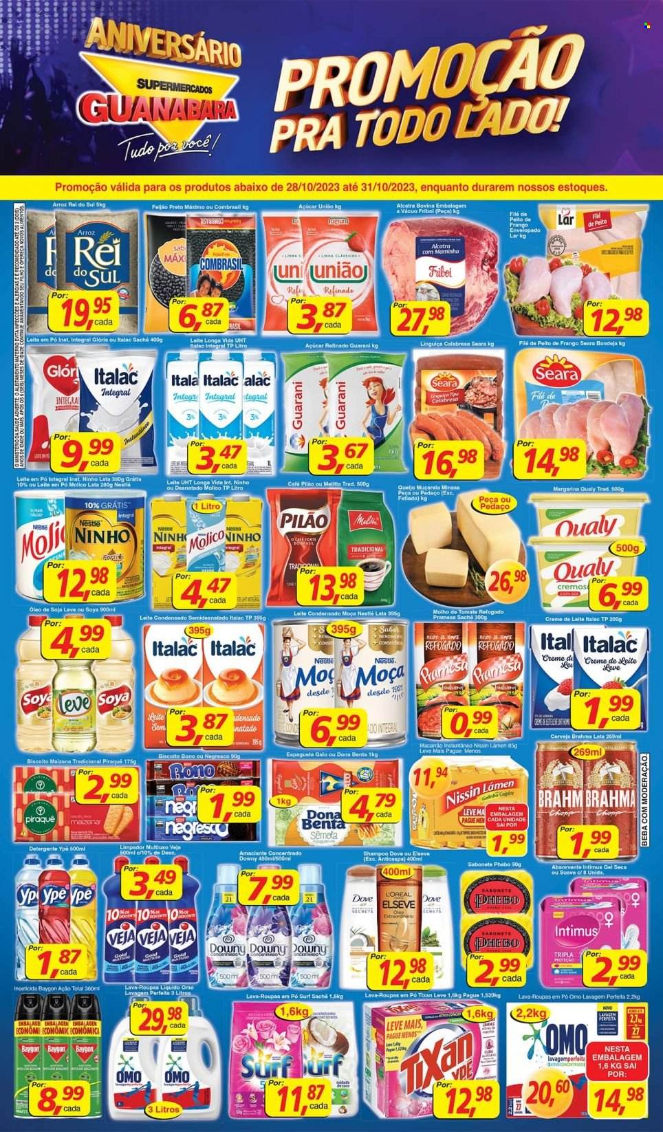 Folheto Supermercados Guanabara - 28/10/2023 - 31/10/2023. Página 1