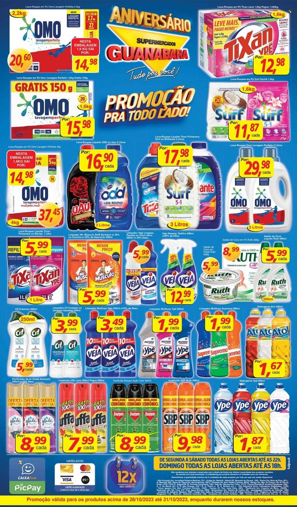 Folheto Supermercados Guanabara - 28/10/2023 - 31/10/2023. Página 12