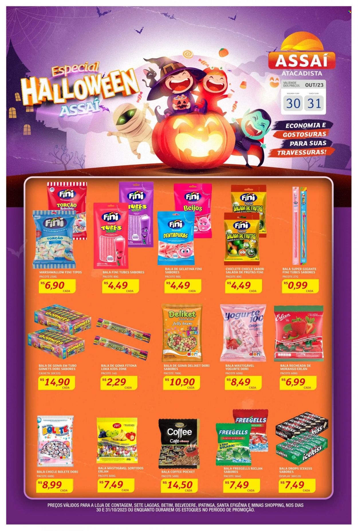 Folheto Assaí Atacadista - 30/10/2023 - 31/10/2023. Página 1