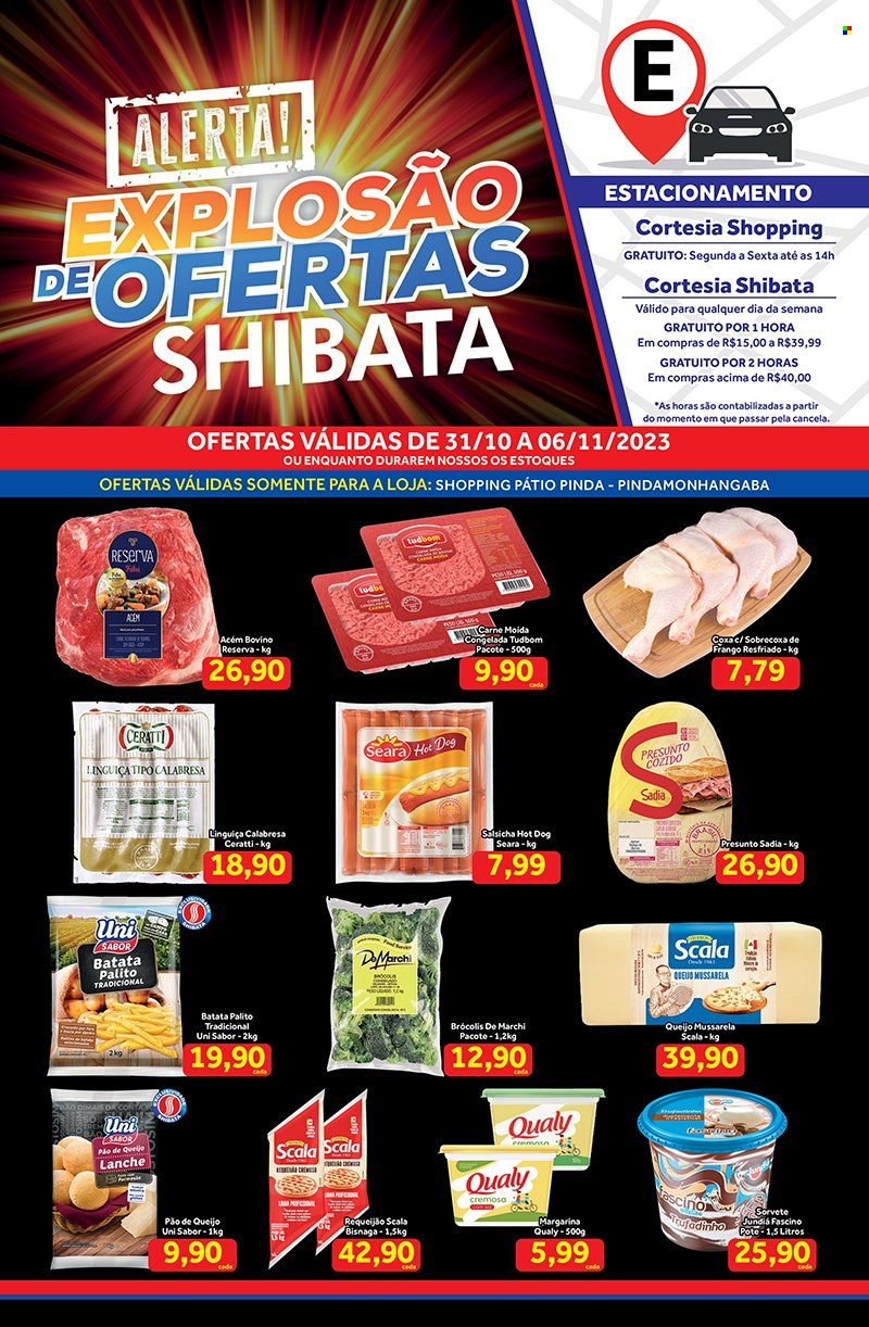 Folheto Shibata Supermercados - 31/10/2023 - 06/11/2023. Página 1