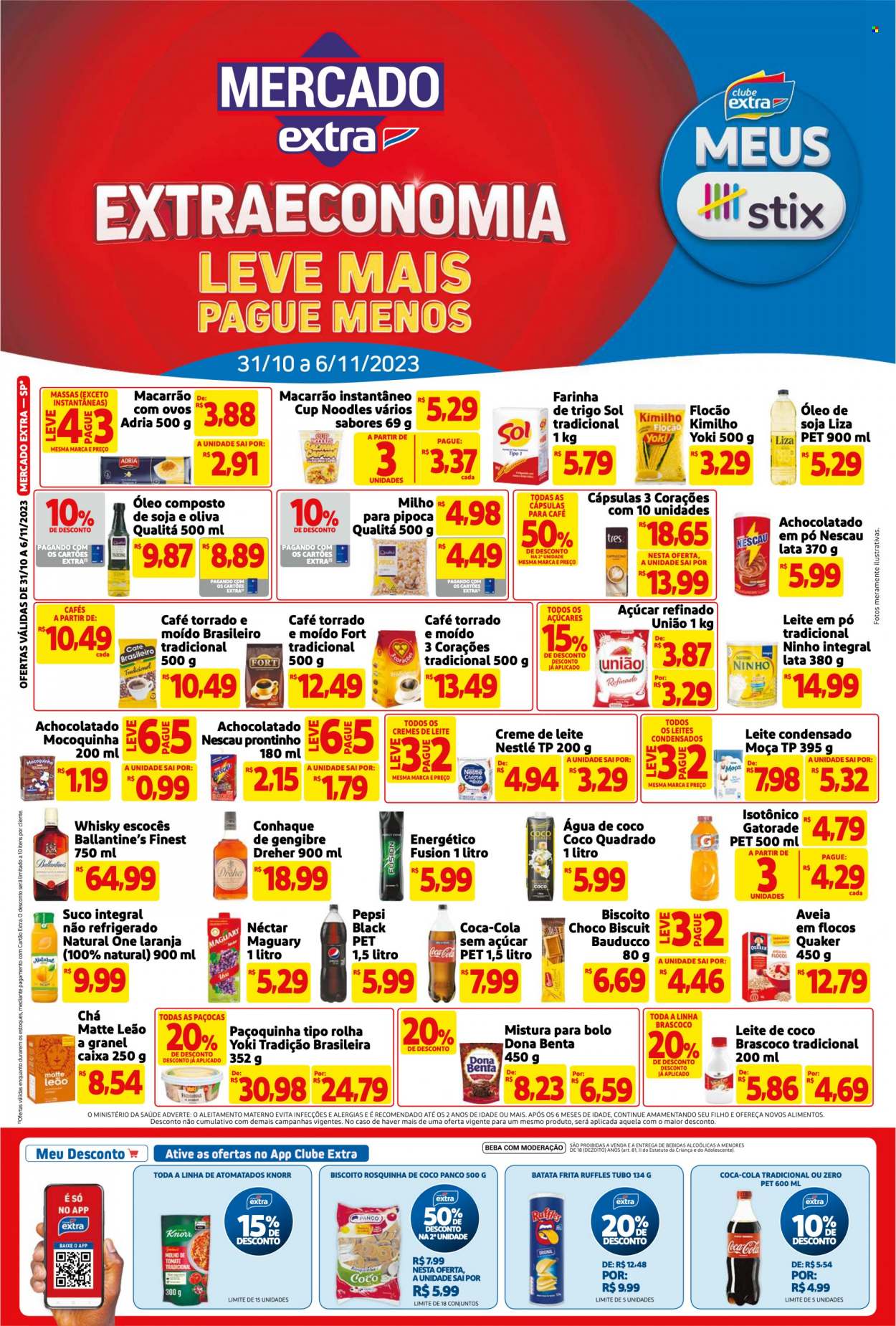 Folheto Mercado Extra - 31/10/2023 - 06/11/2023. Página 1
