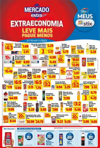 Folheto Mercado Extra - 31/10/2023 - 06/11/2023.