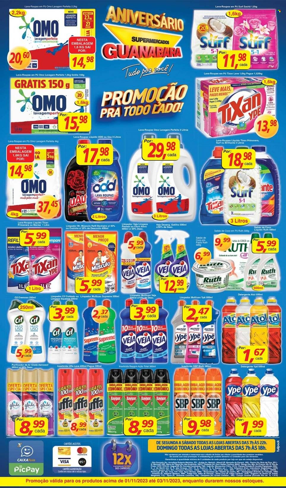 Folheto Supermercados Guanabara - 01/11/2023 - 03/11/2023. Página 12