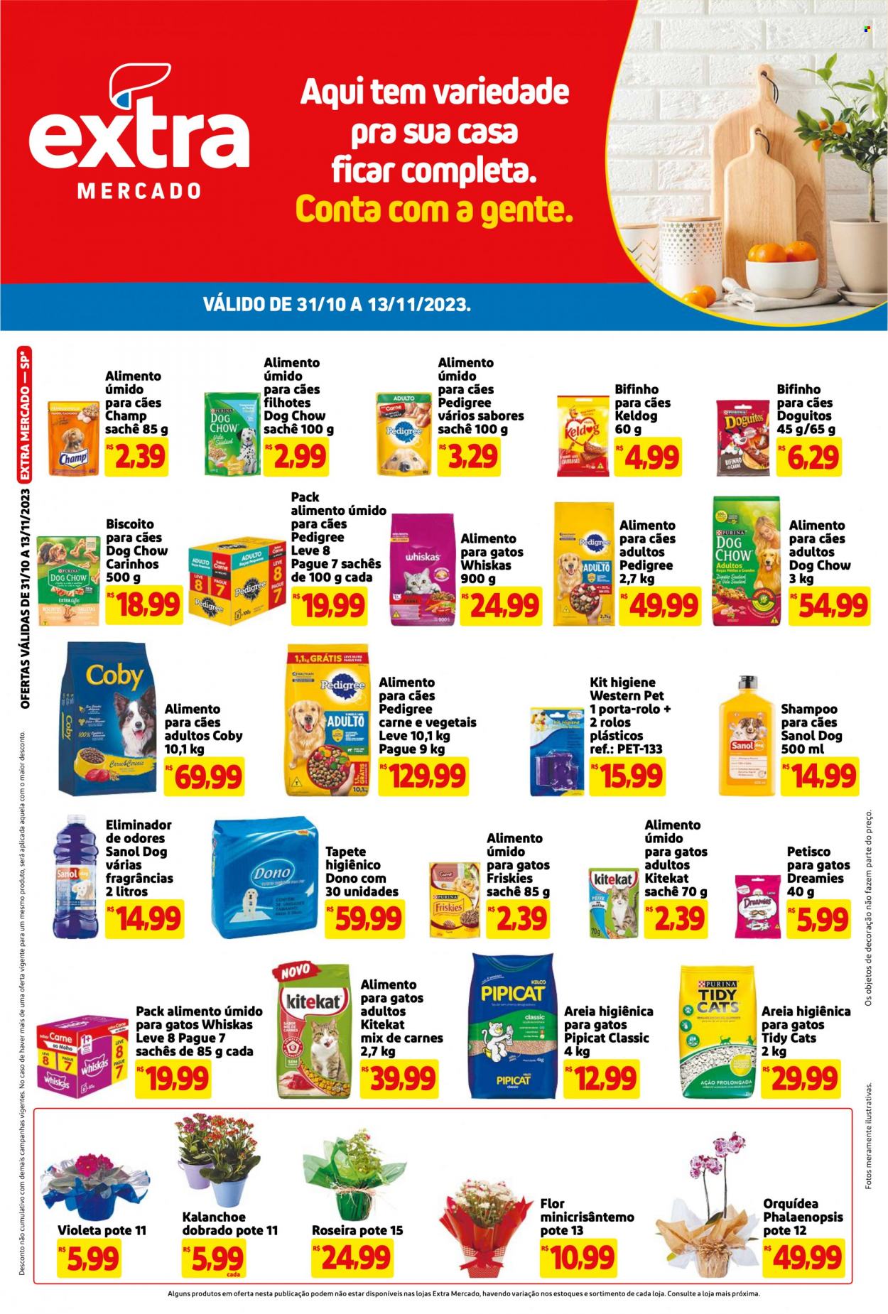 Folheto Mercado Extra - 31/10/2023 - 13/11/2023. Página 1