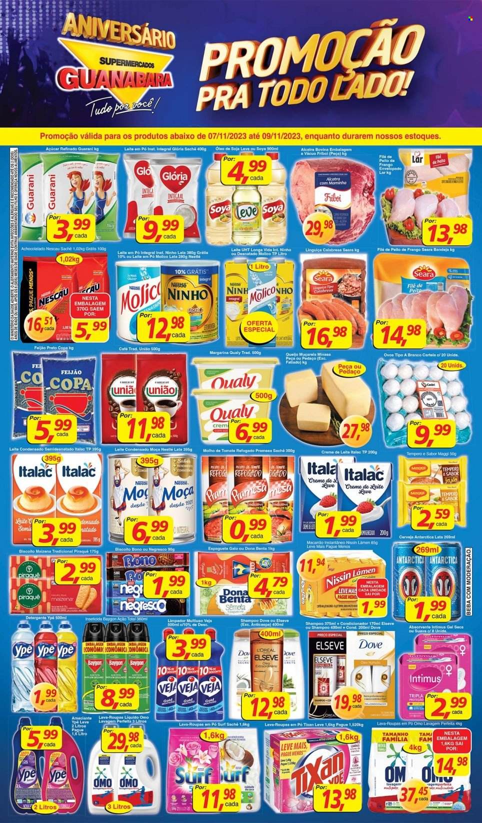 Folheto Supermercados Guanabara - 07/11/2023 - 09/11/2023. Página 1