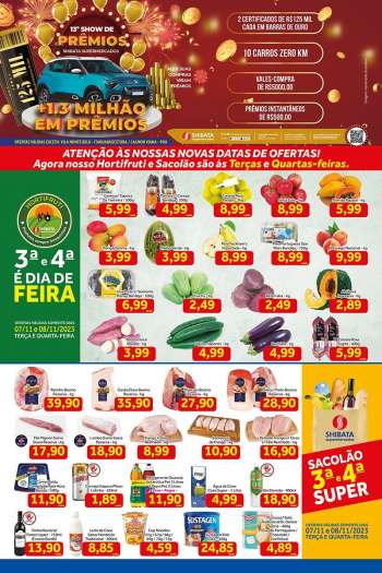 Folheto Shibata Supermercados - 07/11/2023 - 13/11/2023.