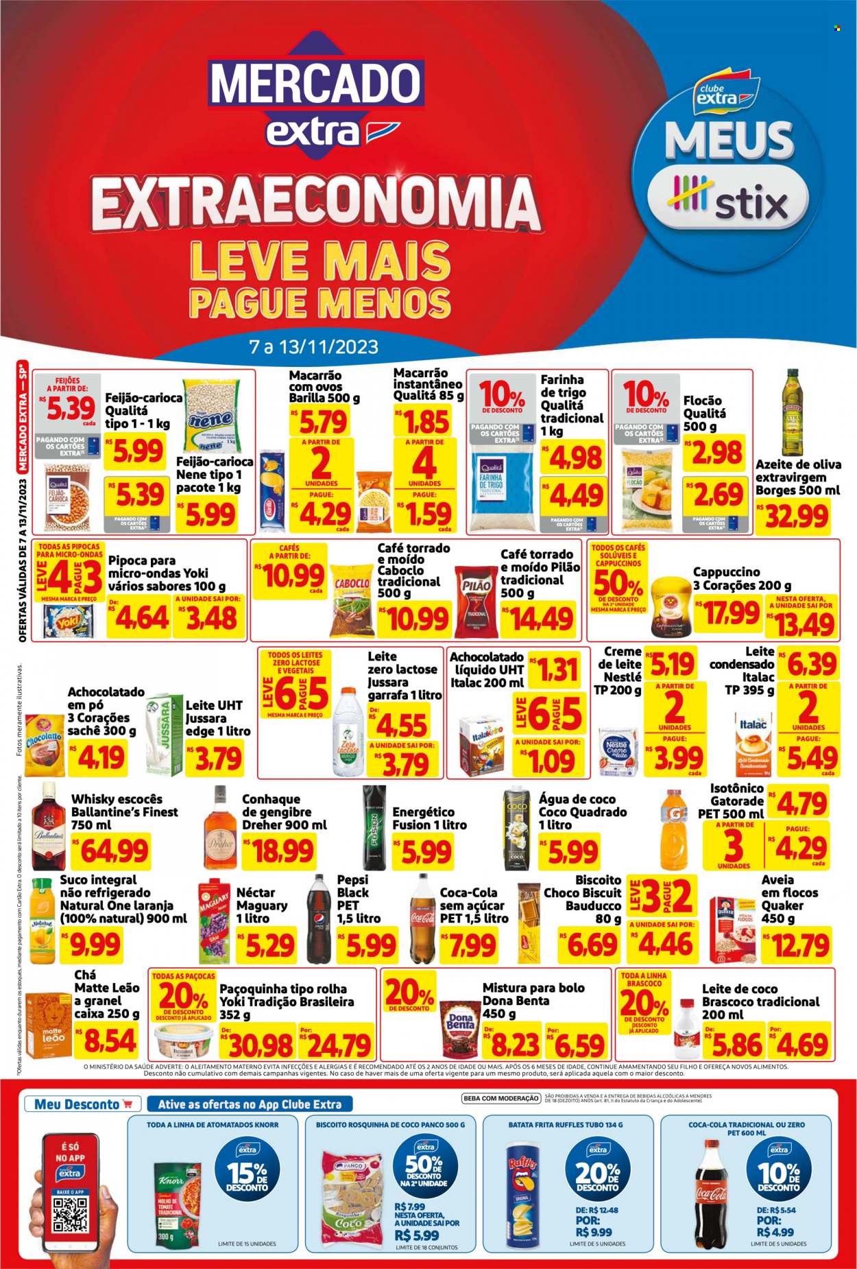 Folheto Mercado Extra - 07/11/2023 - 13/11/2023. Página 1