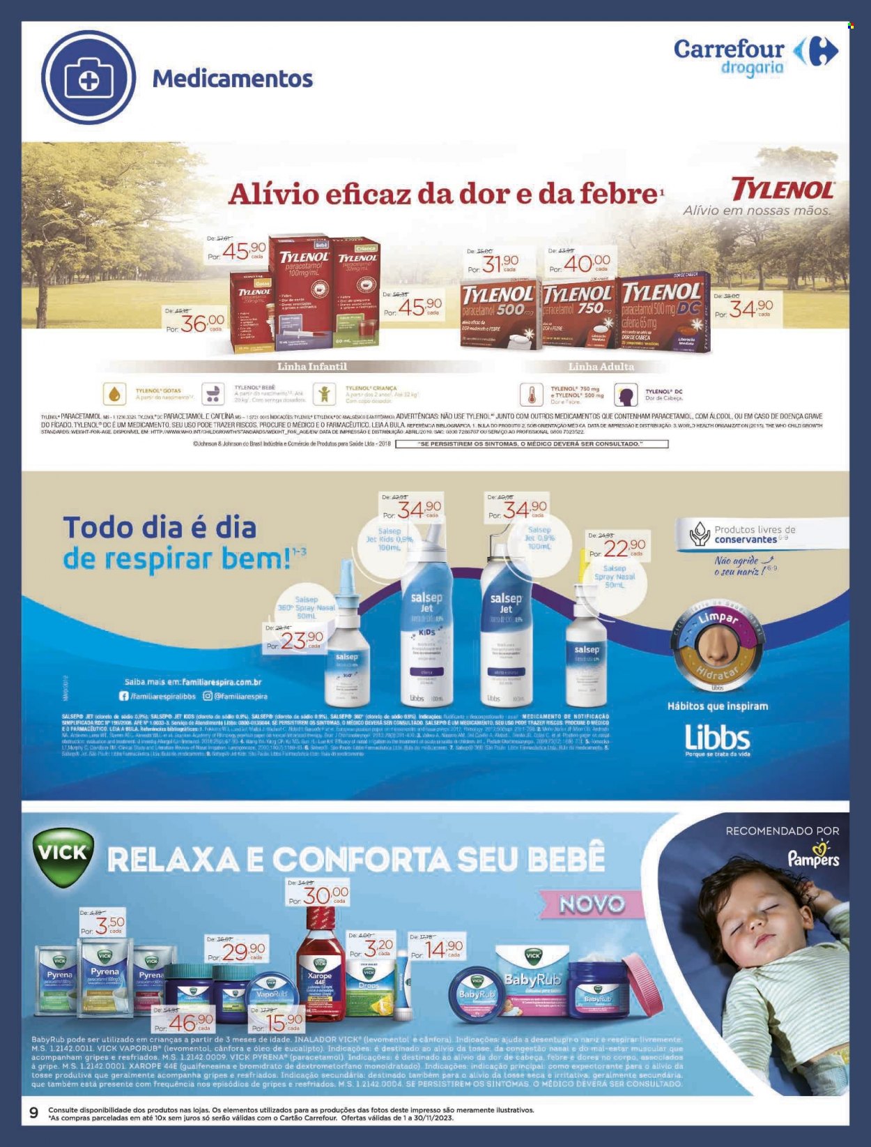 Folheto Carrefour Drogaria - 01/11/2023 - 30/11/2023. Página 9