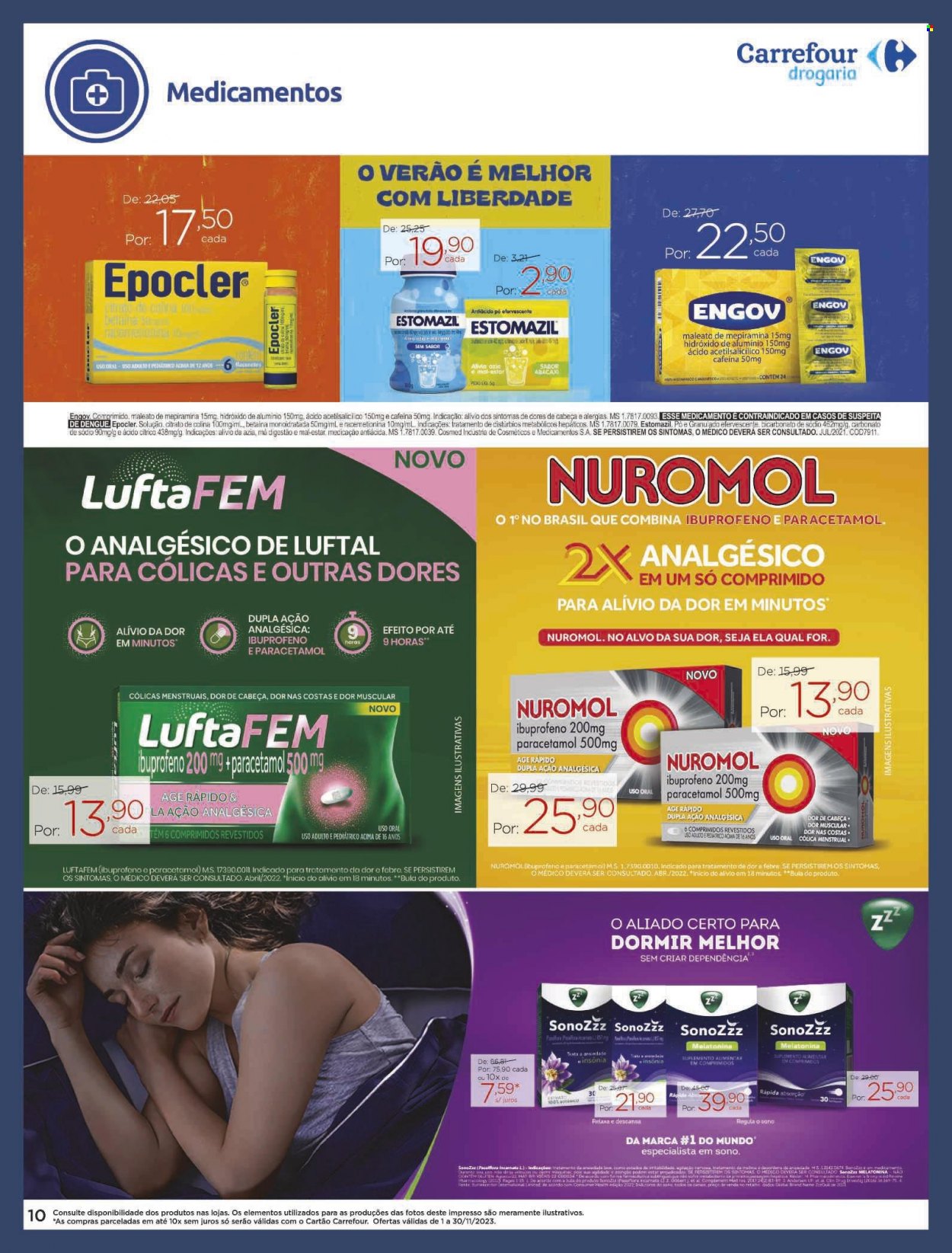 Folheto Carrefour Drogaria - 01/11/2023 - 30/11/2023. Página 10