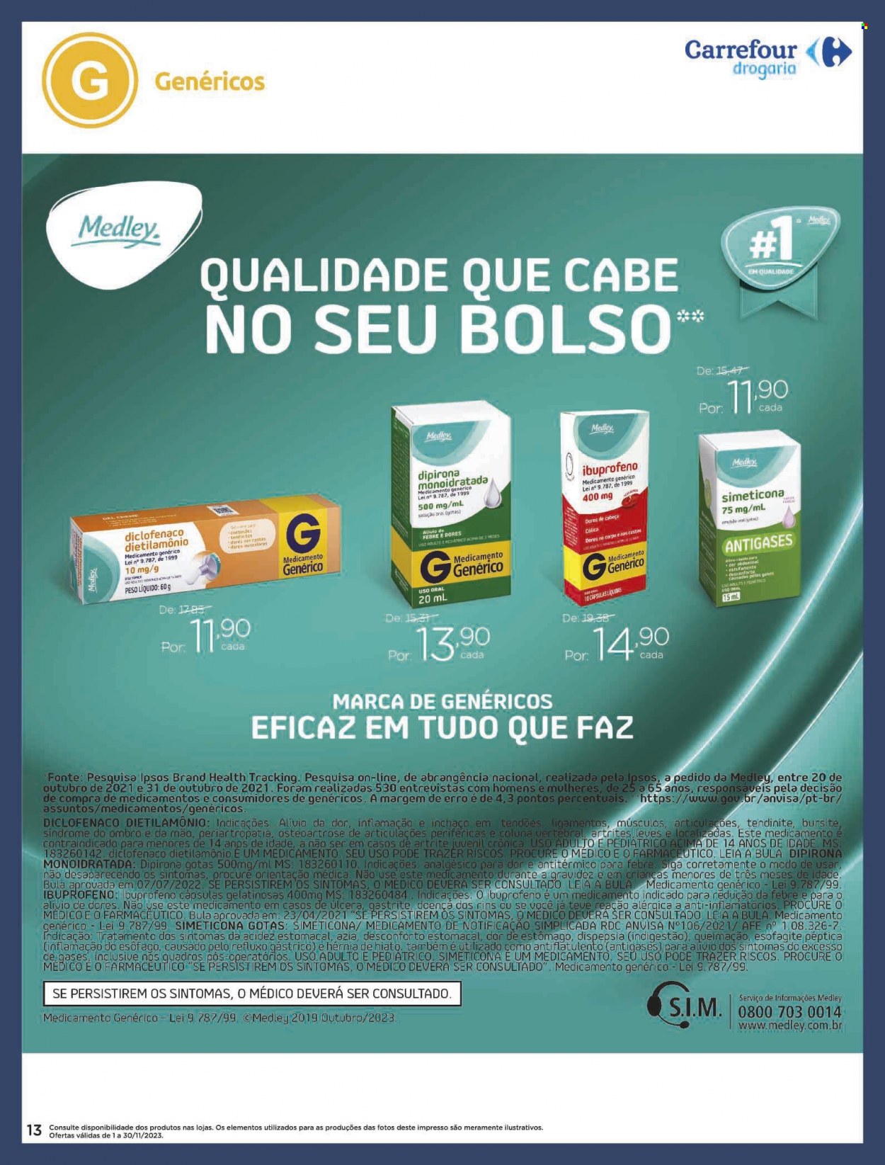 Folheto Carrefour Drogaria - 01/11/2023 - 30/11/2023. Página 13