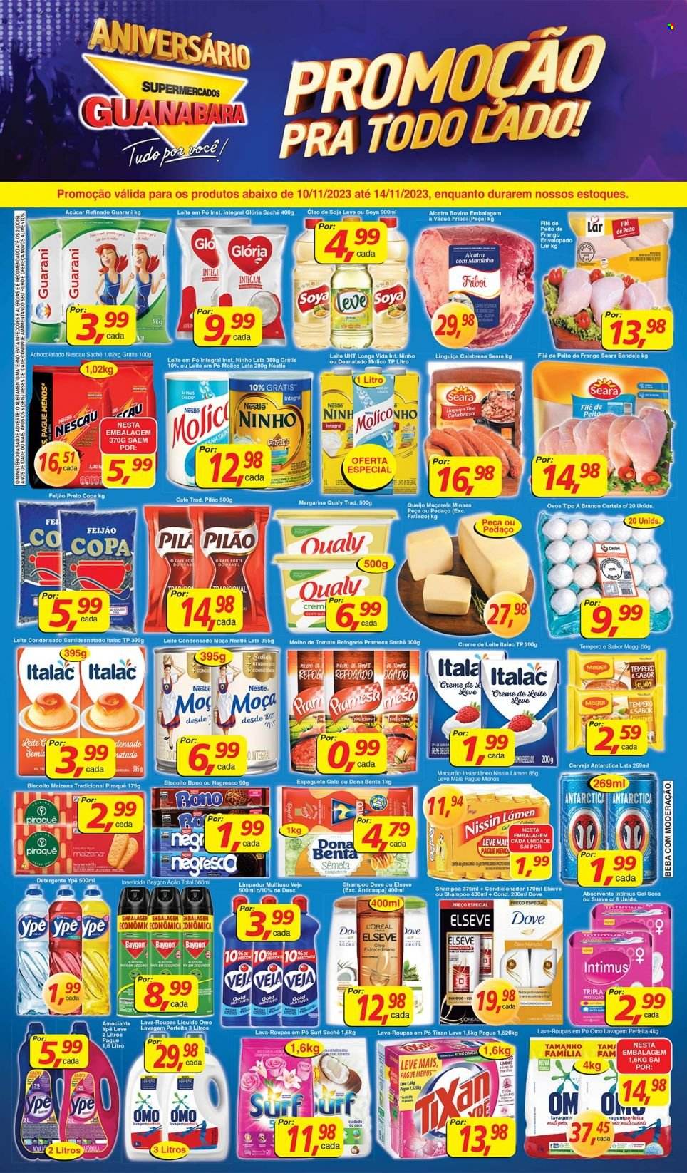 Folheto Supermercados Guanabara - 10/11/2023 - 14/11/2023. Página 1