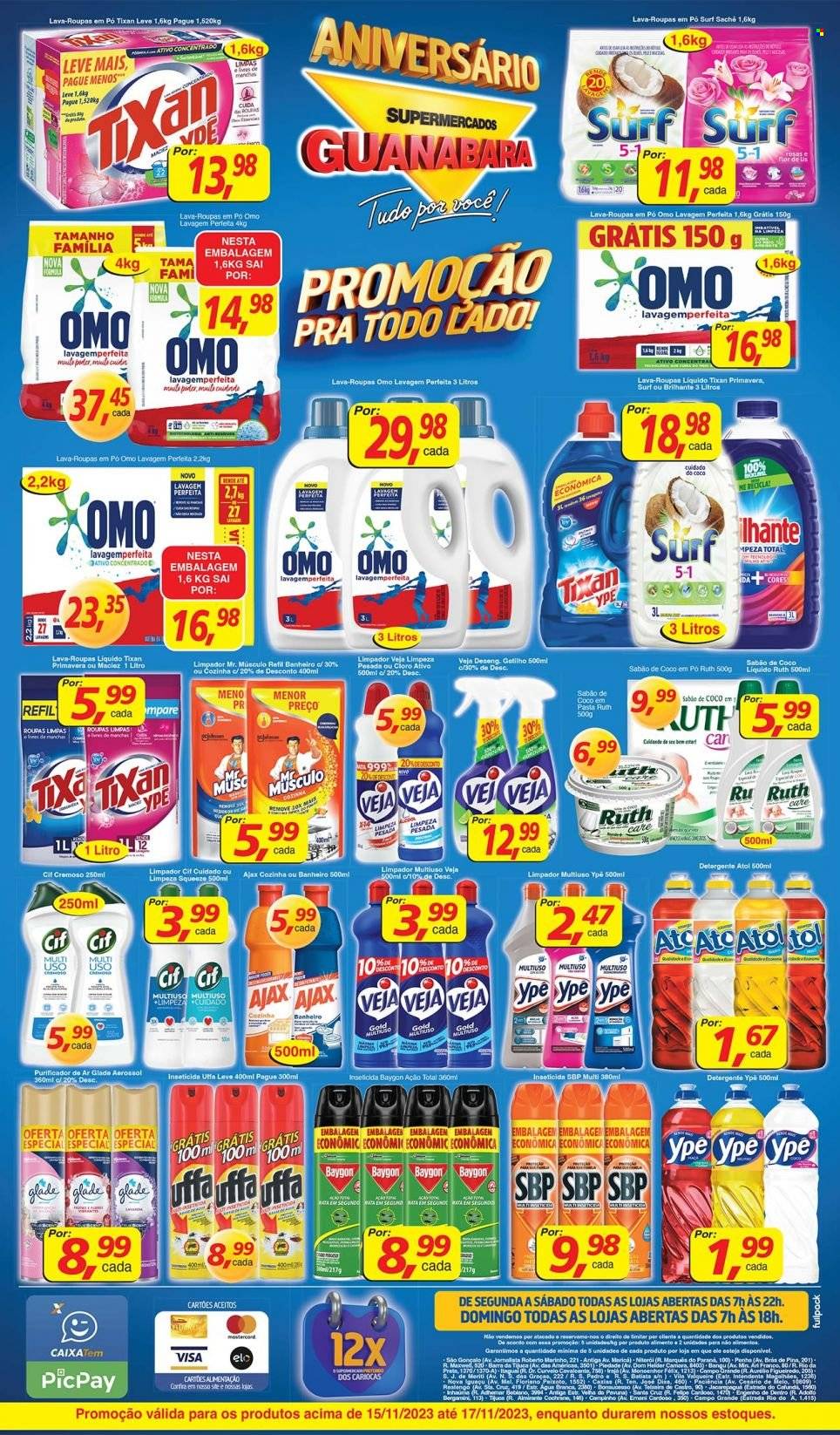 Folheto Supermercados Guanabara - 15/11/2023 - 17/11/2023. Página 12