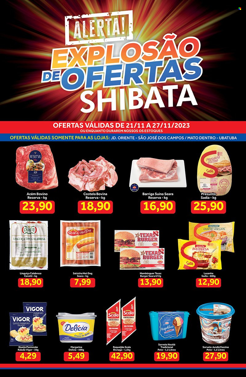 Folheto Shibata Supermercados - 21/11/2023 - 27/11/2023. Página 1
