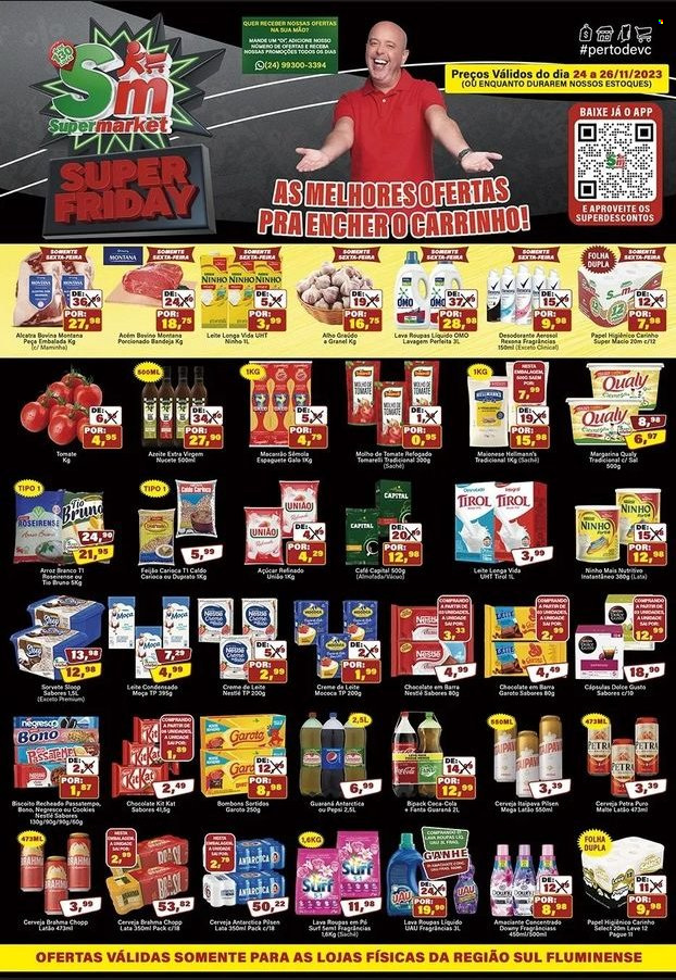 Folheto Rede Supermarket - 24/11/2023 - 26/11/2023. Página 1