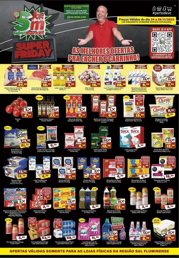 Folheto Rede Supermarket - 24/11/2023 - 26/11/2023. Página 1