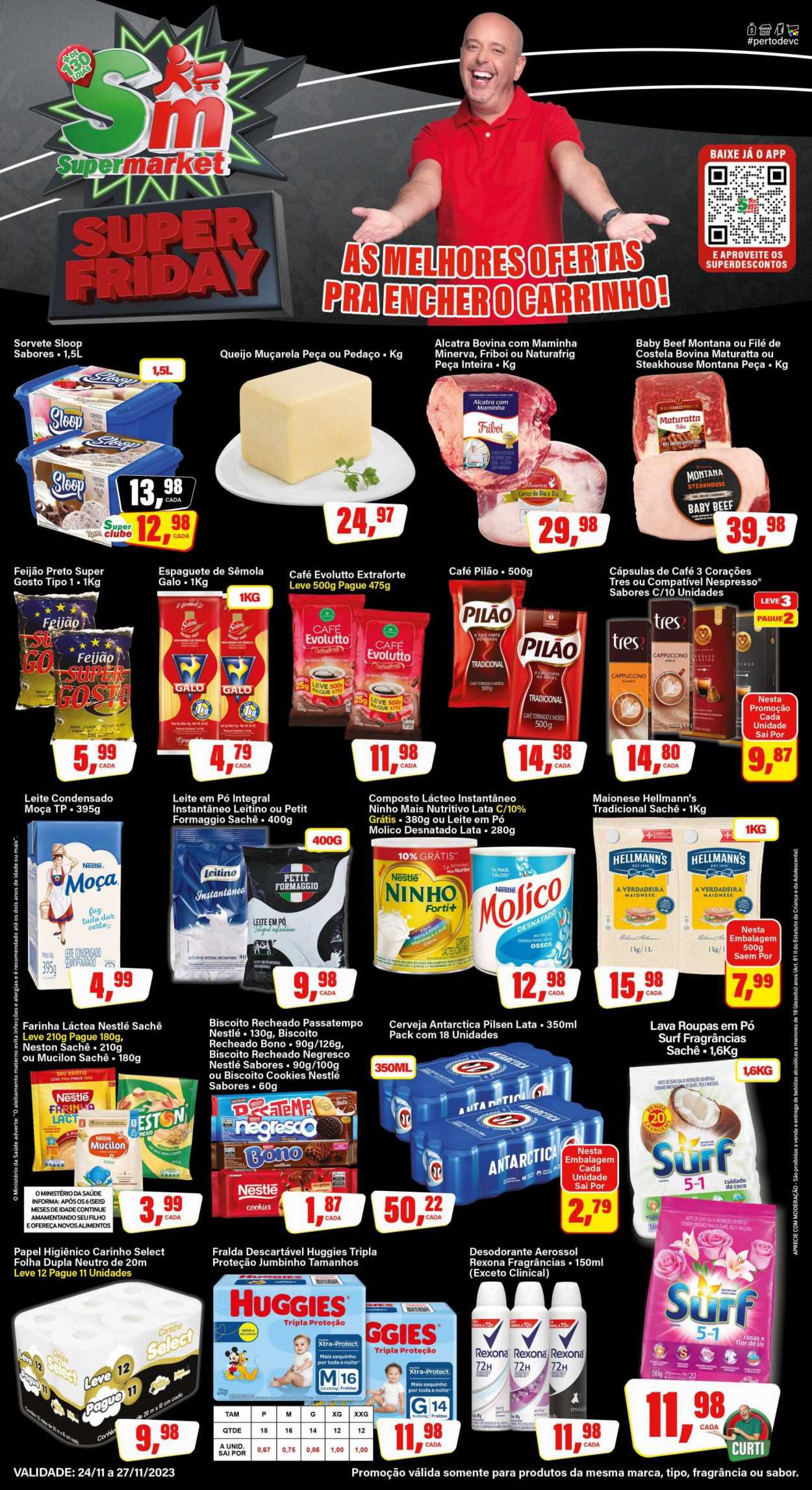 Folheto Rede Supermarket - 24/11/2023 - 27/11/2023. Página 1