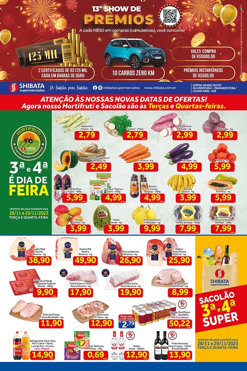 Folheto Shibata Supermercados - 28/11/2023 - 04/12/2023. Página 1