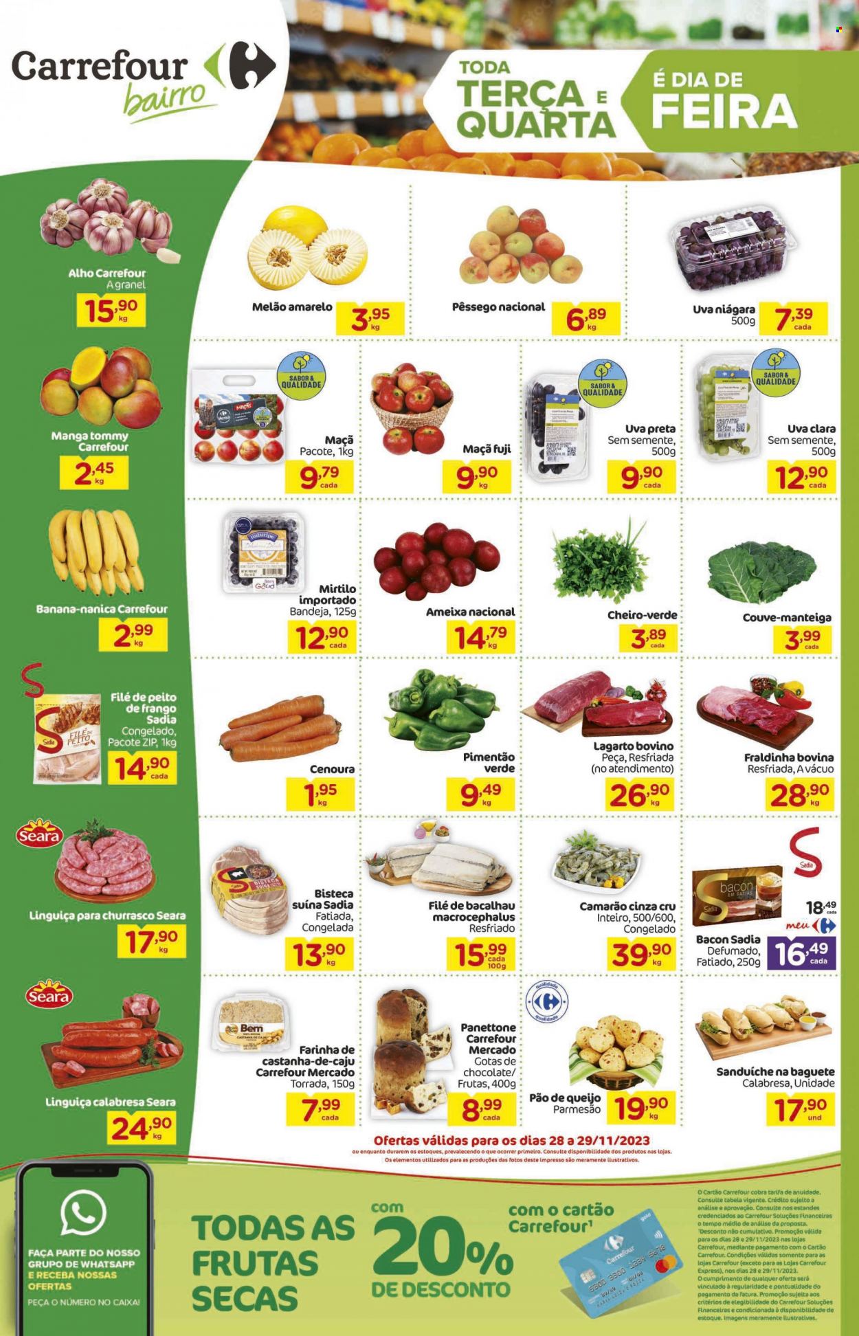 Folheto Carrefour Bairro - 28/11/2023 - 29/11/2023. Página 1