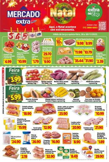 Folheto Mercado Extra - 28/11/2023 - 30/11/2023.
