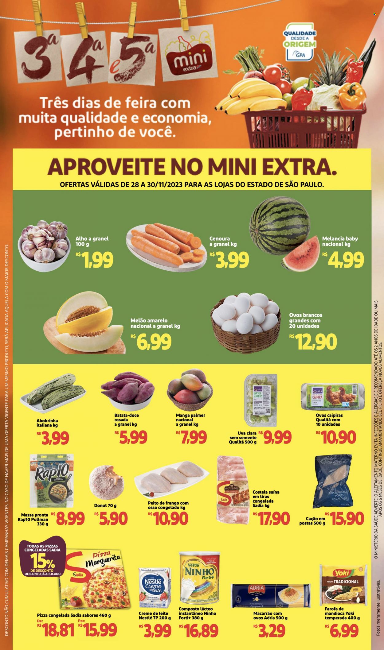 Folheto Mini Extra - 28/11/2023 - 30/11/2023. Página 1