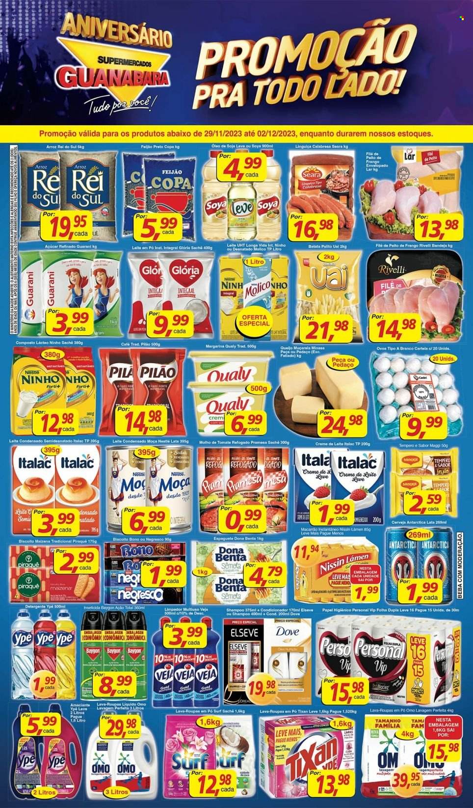 Folheto Supermercados Guanabara - 29/11/2023 - 02/12/2023. Página 1