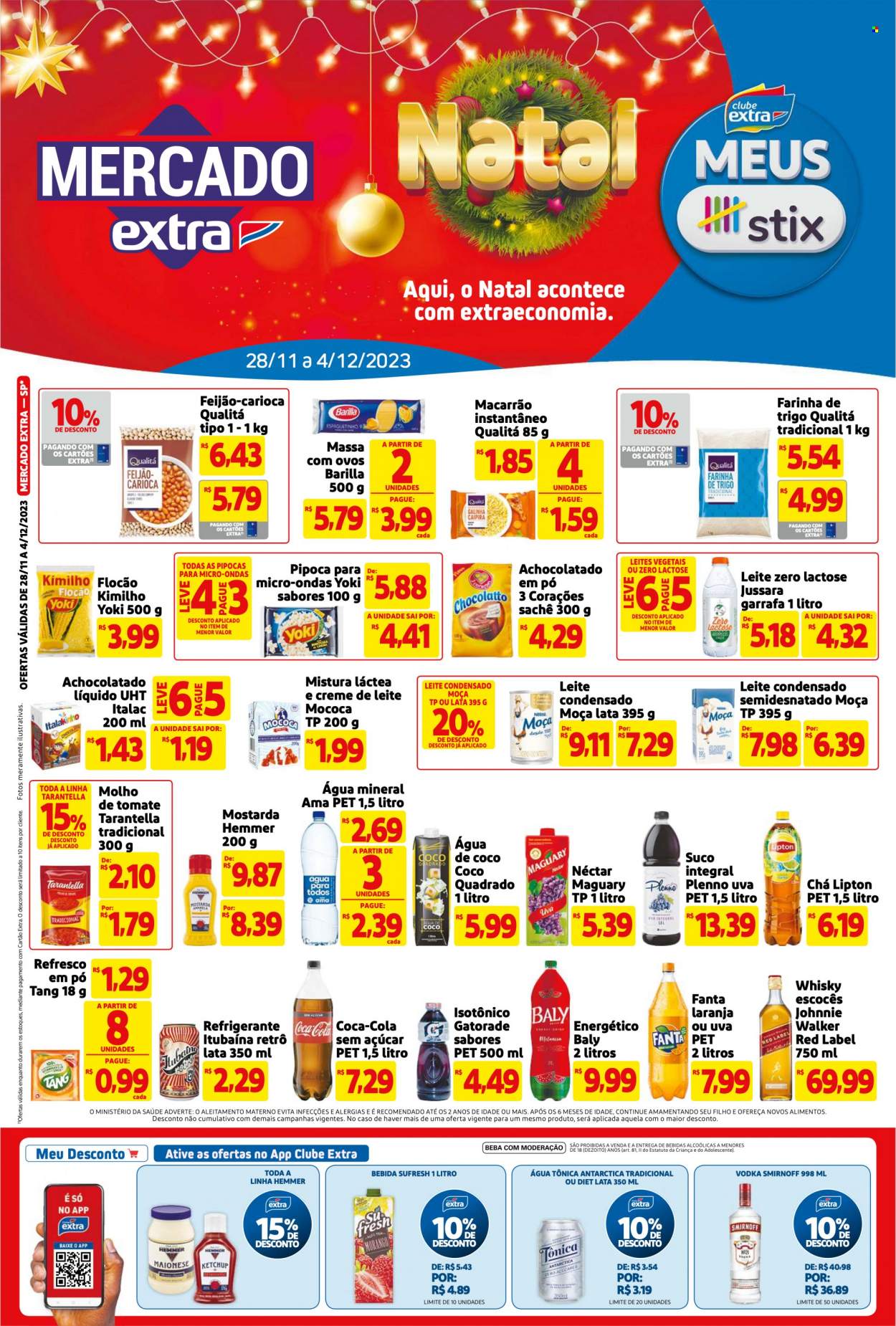 Folheto Mercado Extra - 28/11/2023 - 04/12/2023. Página 1