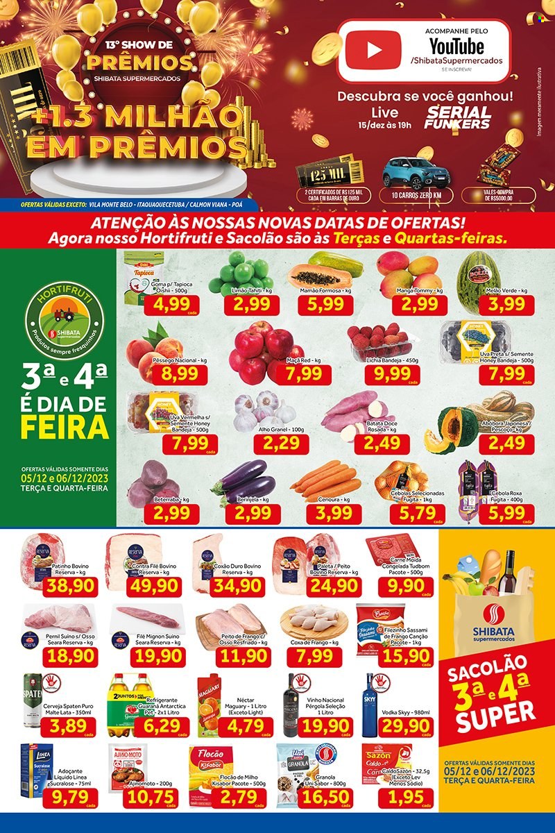 Folheto Shibata Supermercados - 05/12/2023 - 11/12/2023. Página 1