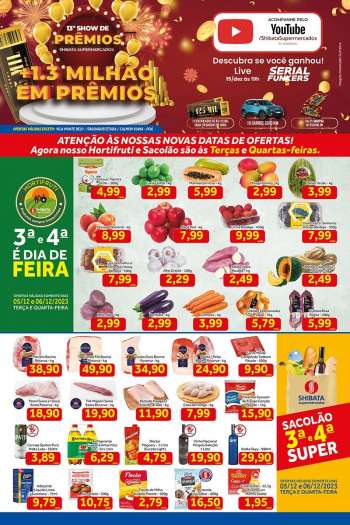 Folheto Shibata Supermercados - 05/12/2023 - 11/12/2023.