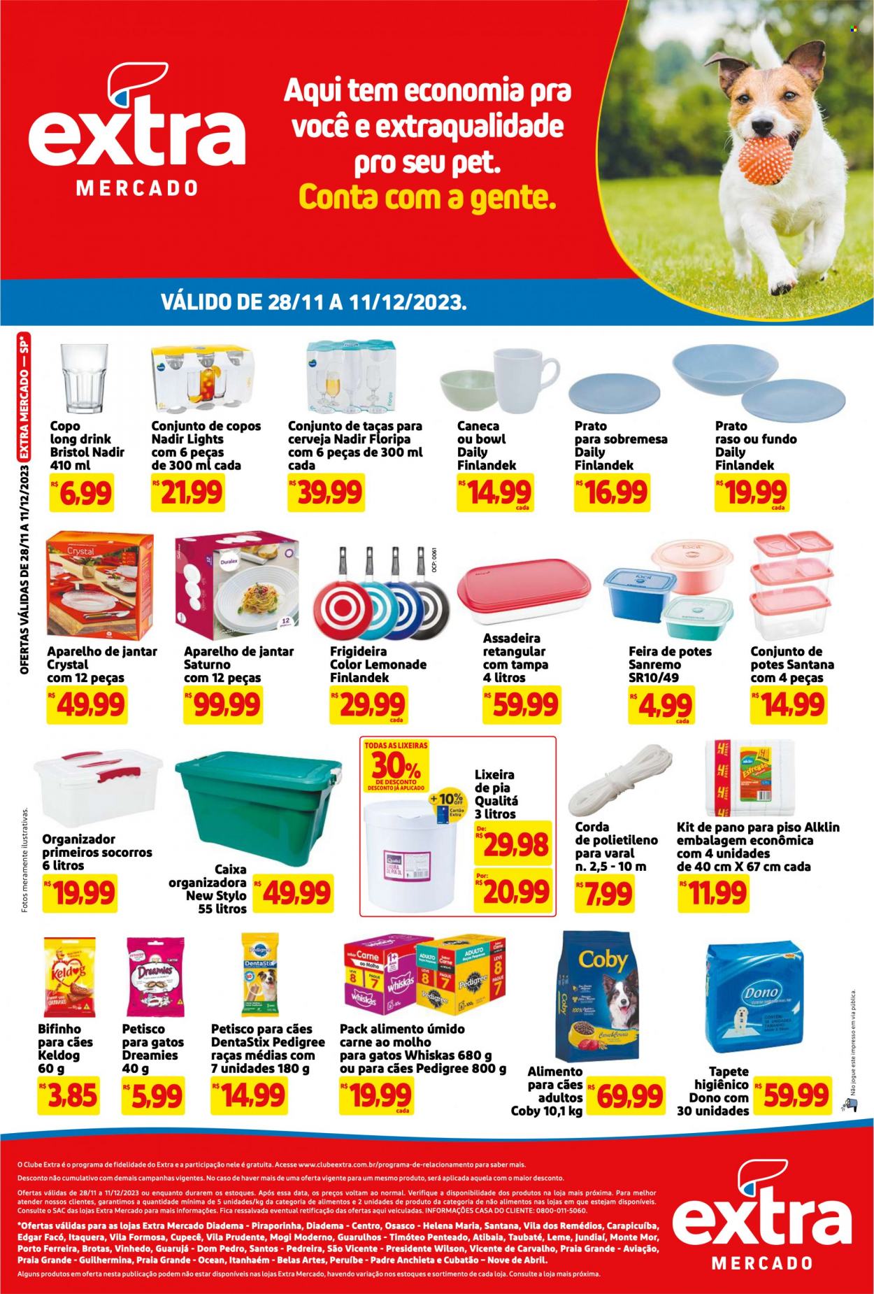 Folheto Mercado Extra - 28/11/2023 - 11/12/2023. Página 1