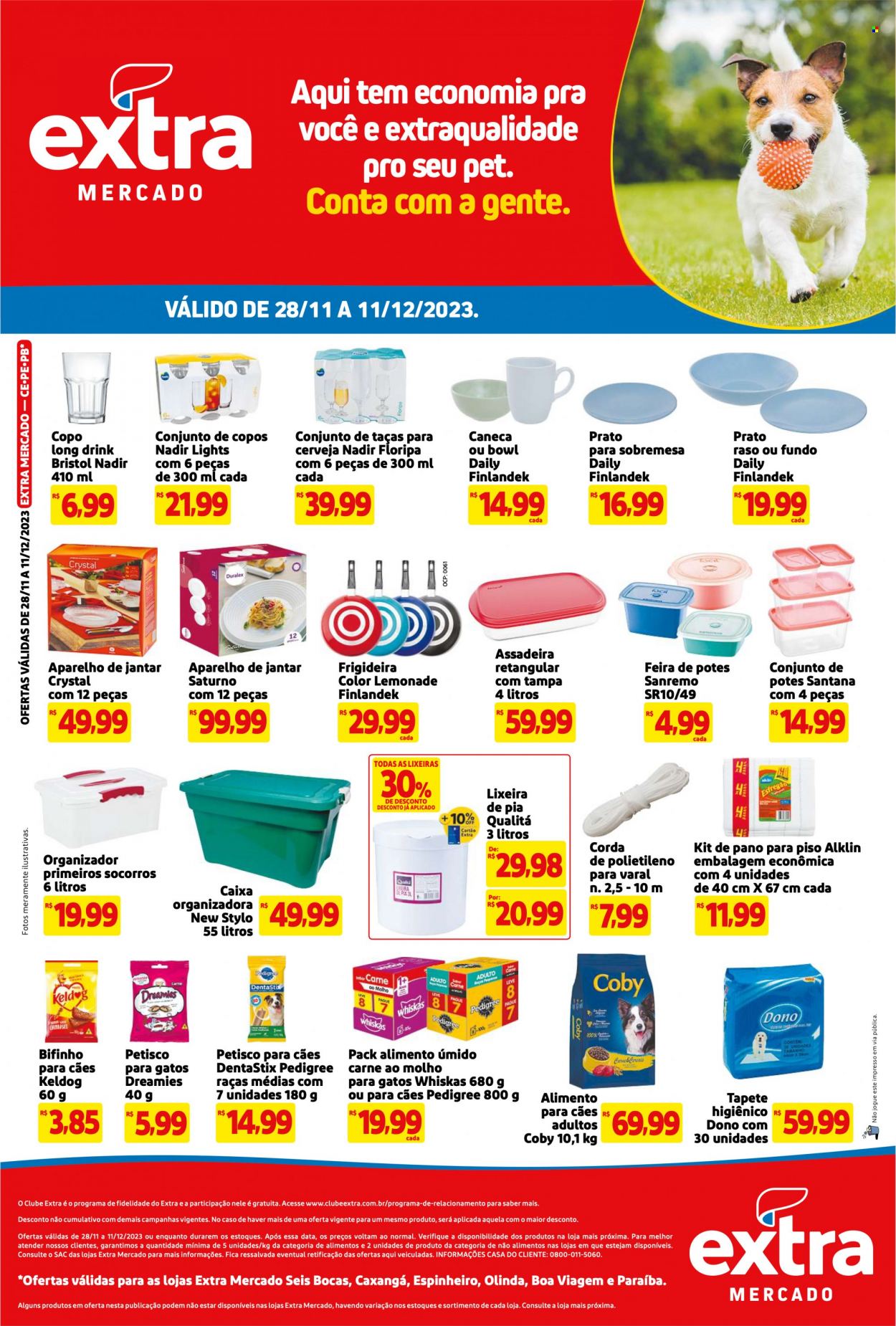 Folheto Mercado Extra - 28/11/2023 - 11/12/2023. Página 1